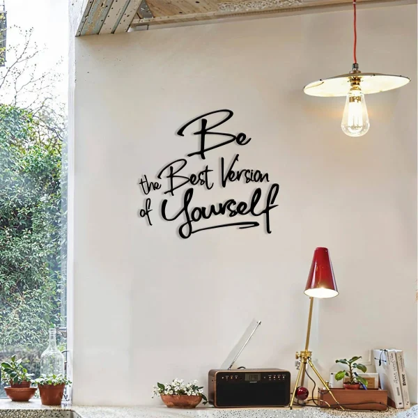 1-PC Metal Black and White Wall Decor