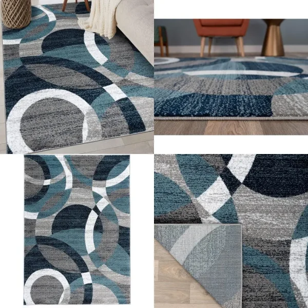 Modern Abstract Circle Artwork Ideal for High-Traffic Living Spaces